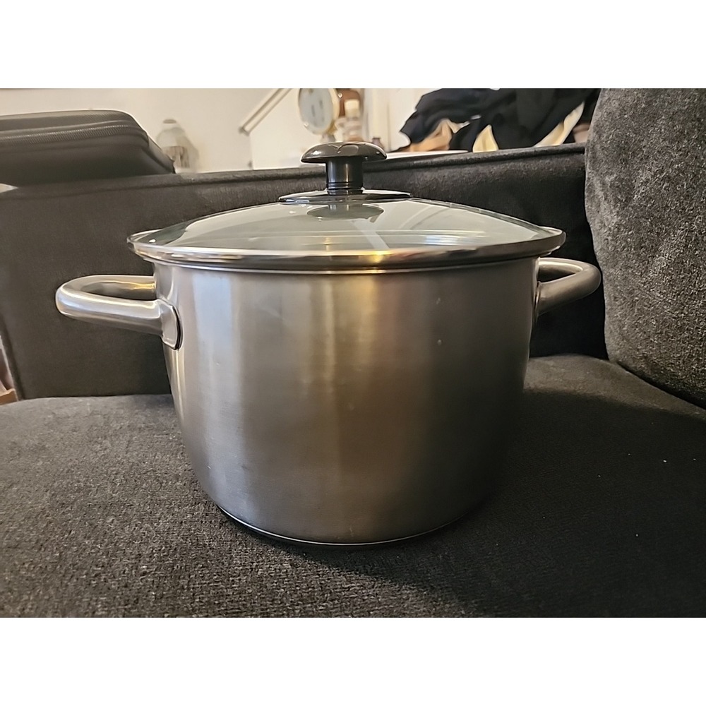 IKEA‎ Cookware Stainless 2.5 Qt Saucepan Measuring Mini Stock Pot Fry Pan & Lid
